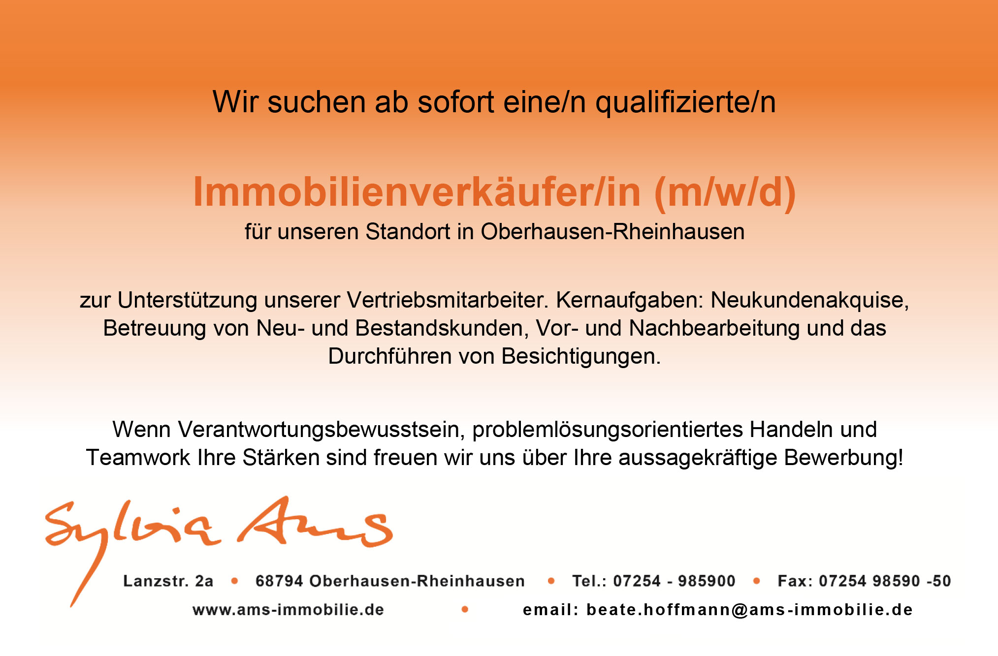 Immobilienverkäufer m/w/d